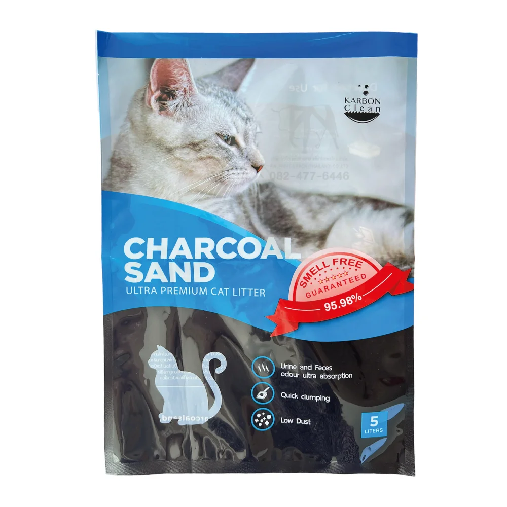 ถุงลามิเนตบรรจุทรายแมว แบบซิปล็อค